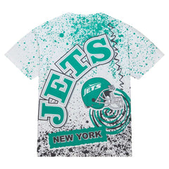 Mitchell & Ness New York Jets Team Burst Sublimated T-Shirt White