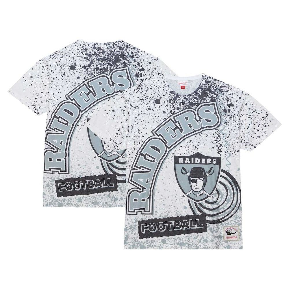Mitchell & Ness Las Vegas Raiders Team Burst Sublimated T-Shirt White
