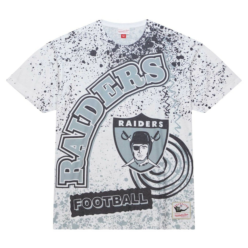 Mitchell & Ness Las Vegas Raiders Team Burst Sublimated T-Shirt White