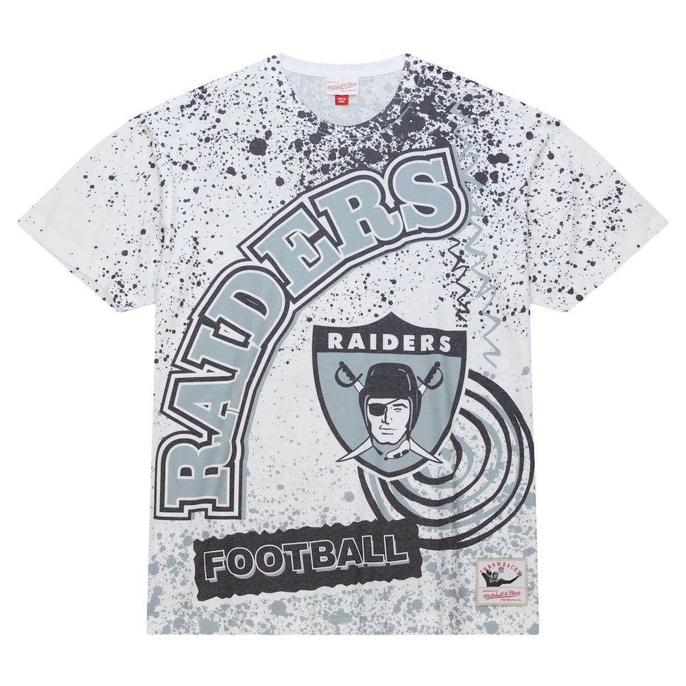 Mitchell & Ness Las Vegas Raiders Team Burst Sublimated T-Shirt White