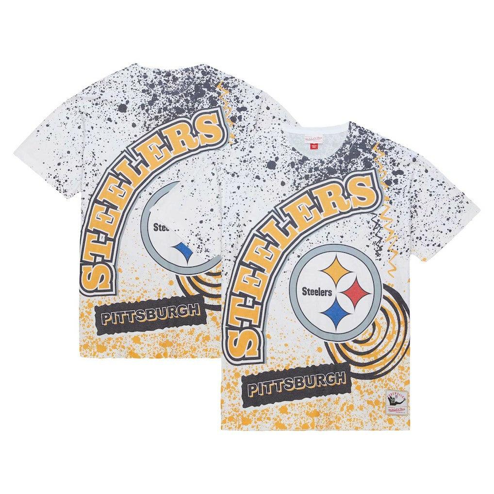 Mitchell & Ness Pittsburgh Steelers Team Burst Sublimated T-Shirt White