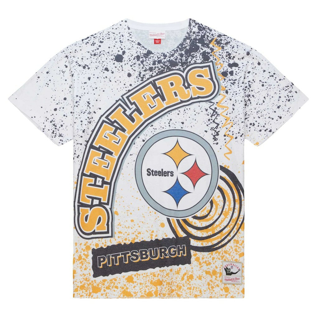 Mitchell & Ness Pittsburgh Steelers Team Burst Sublimated T-Shirt White