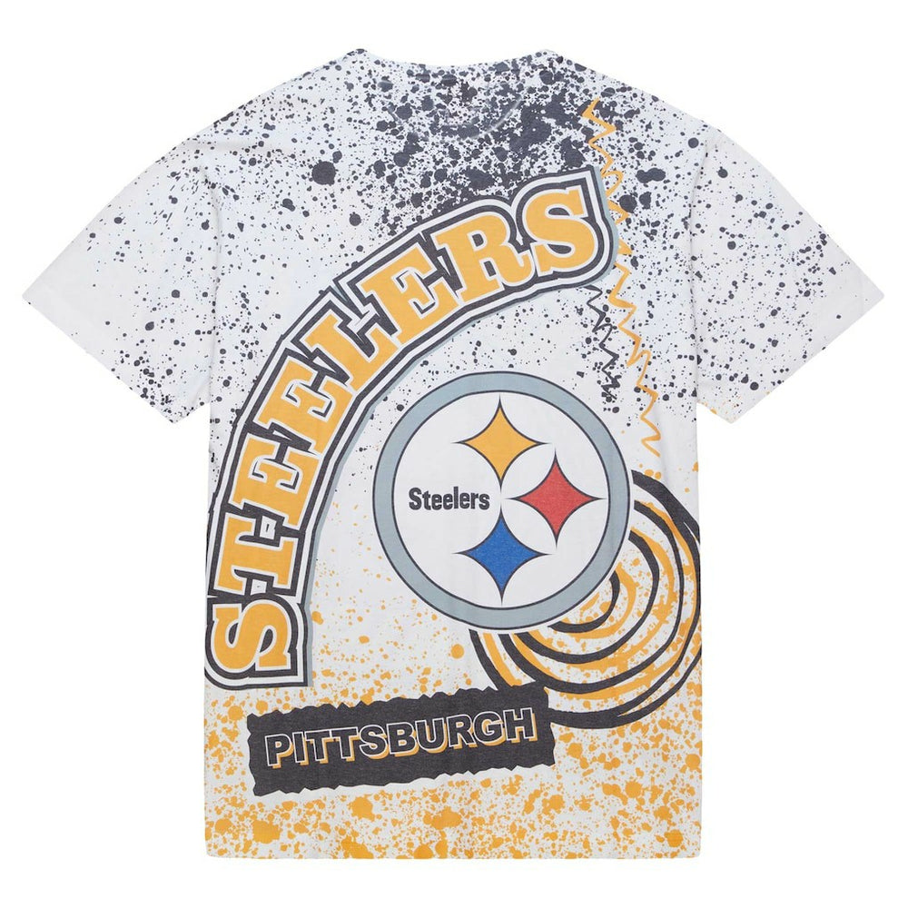 Mitchell & Ness Pittsburgh Steelers Team Burst Sublimated T-Shirt White