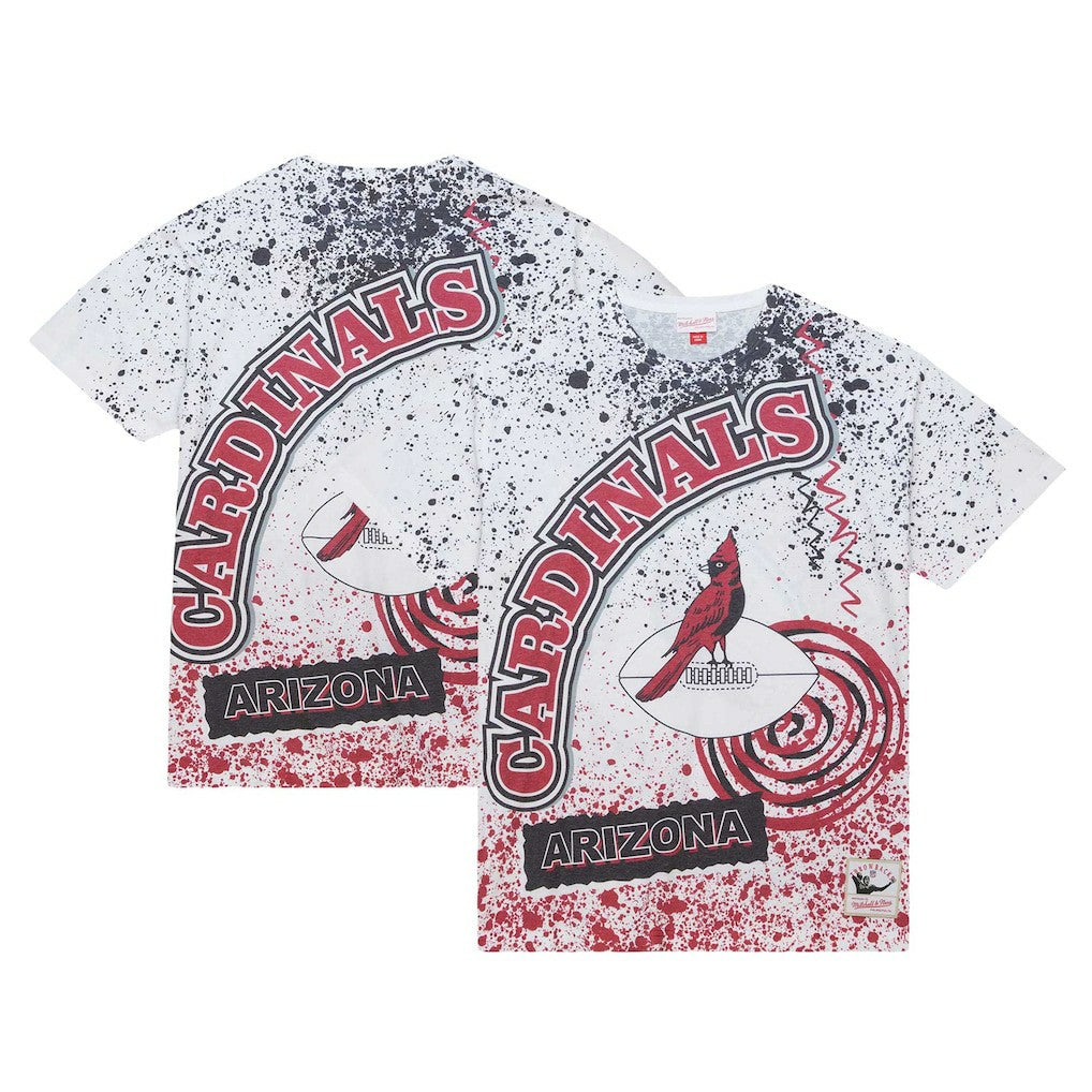Mitchell & Ness Arizona Cardinals Team Burst Sublimated T-Shirt White