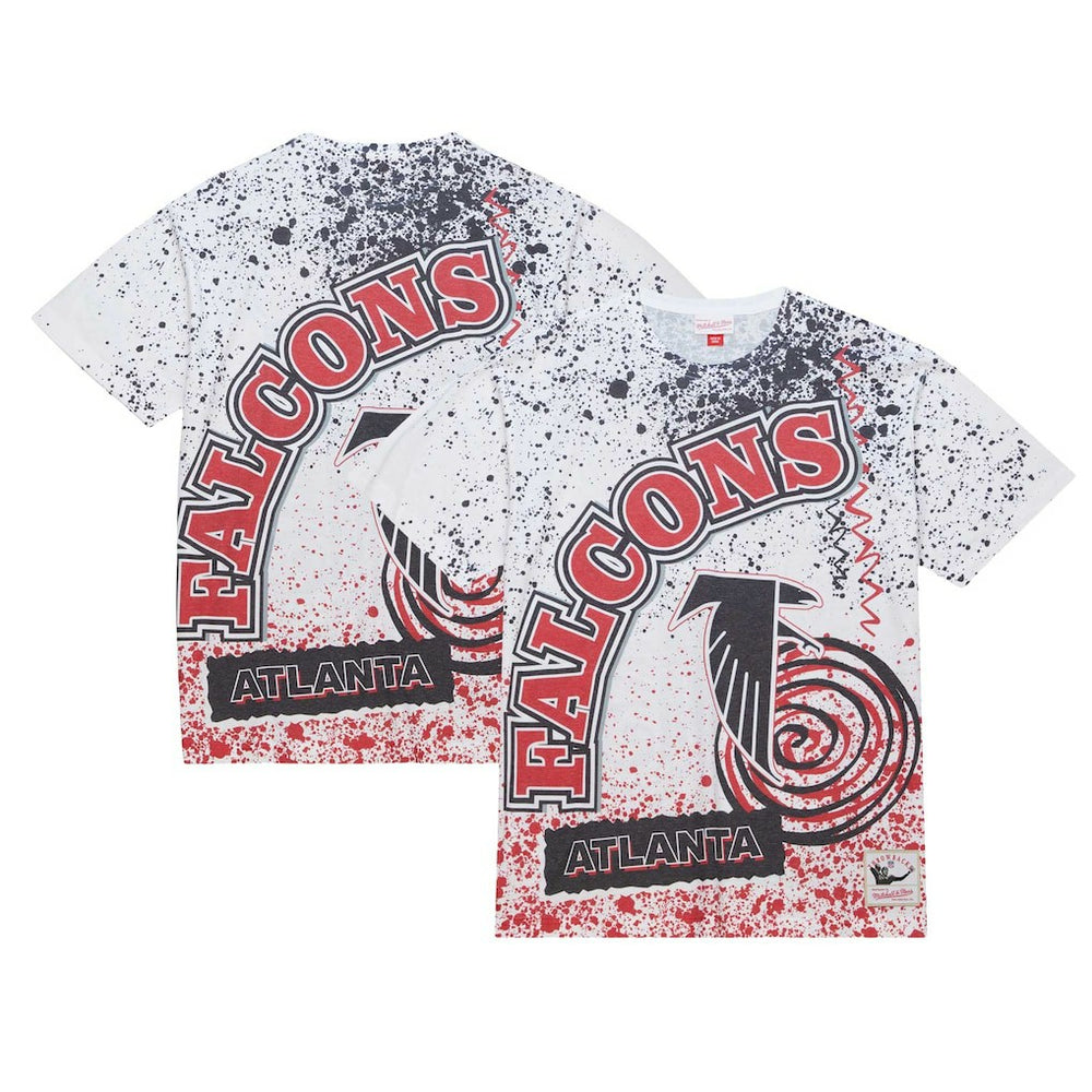 Mitchell & Ness Atlanta Falcons Team Burst Sublimated T-Shirt White