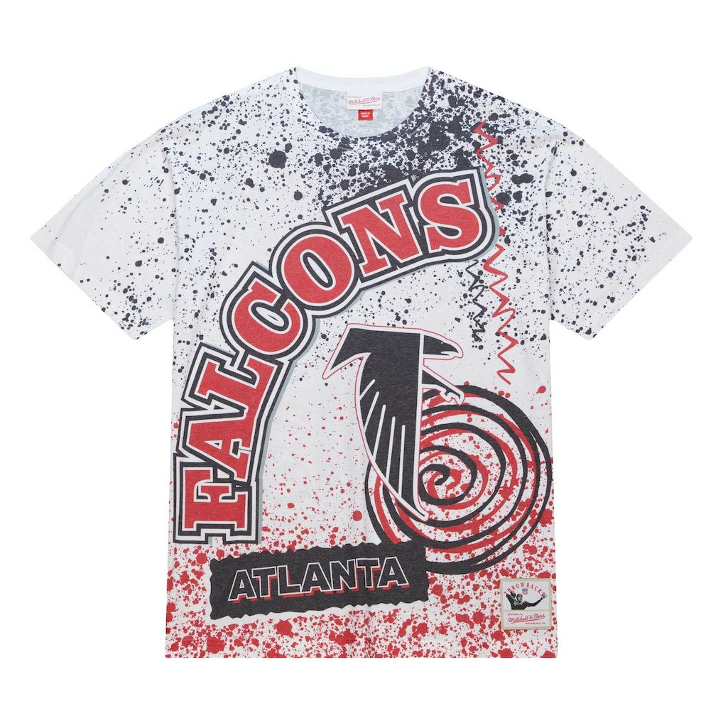Mitchell & Ness Atlanta Falcons Team Burst Sublimated T-Shirt White