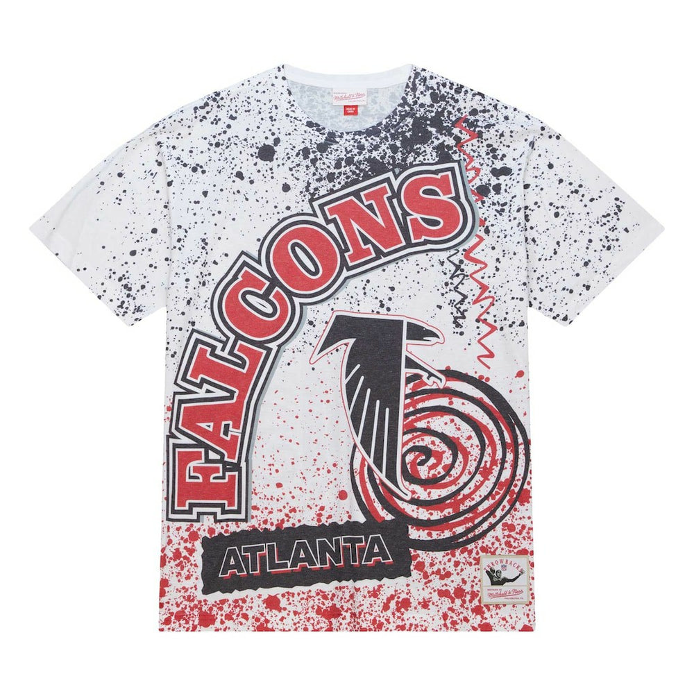 Mitchell & Ness Atlanta Falcons Team Burst Sublimated T-Shirt White