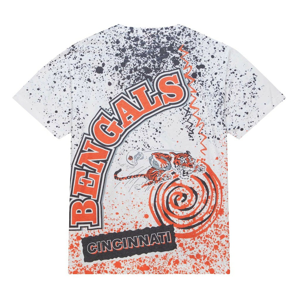 Mitchell & Ness Cincinnati Bengals Team Burst Sublimated T-Shirt White