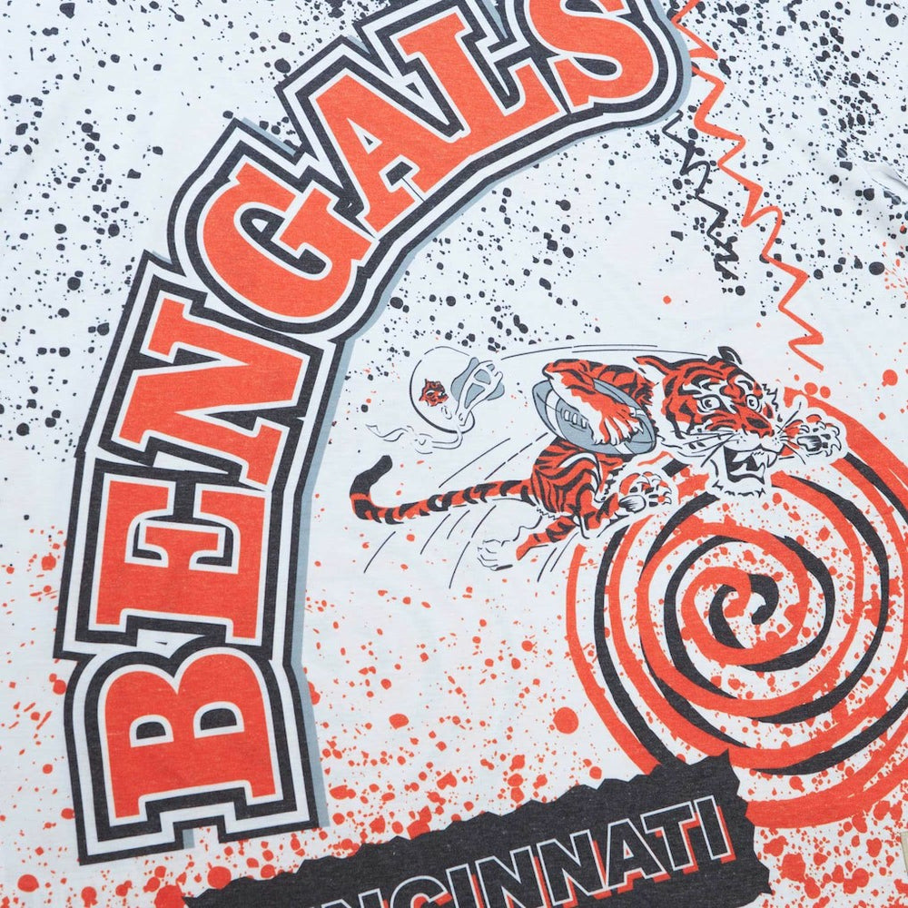 Mitchell & Ness Cincinnati Bengals Team Burst Sublimated T-Shirt White