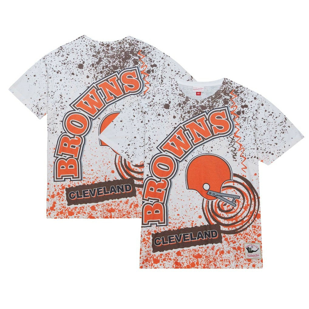 Mitchell & Ness Cleveland Browns Team Burst Sublimated T-Shirt White