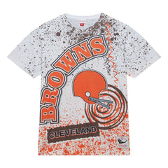 Mitchell & Ness Cleveland Browns Team Burst Sublimated T-Shirt White