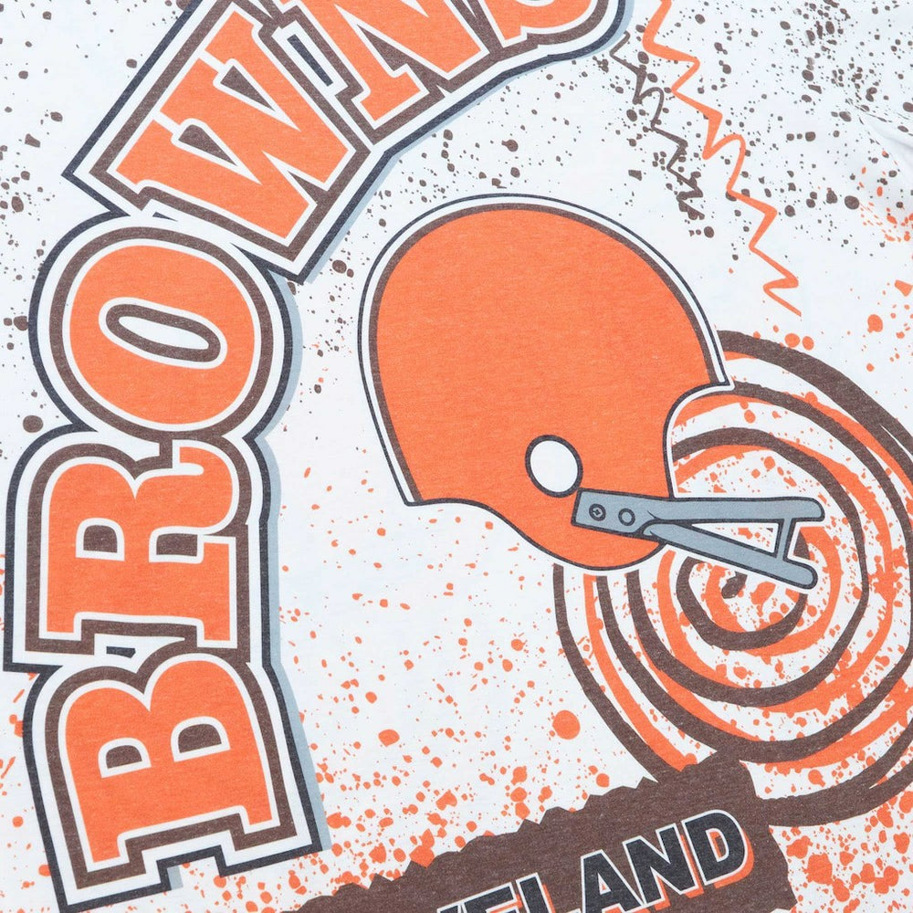 Mitchell & Ness Cleveland Browns Team Burst Sublimated T-Shirt White