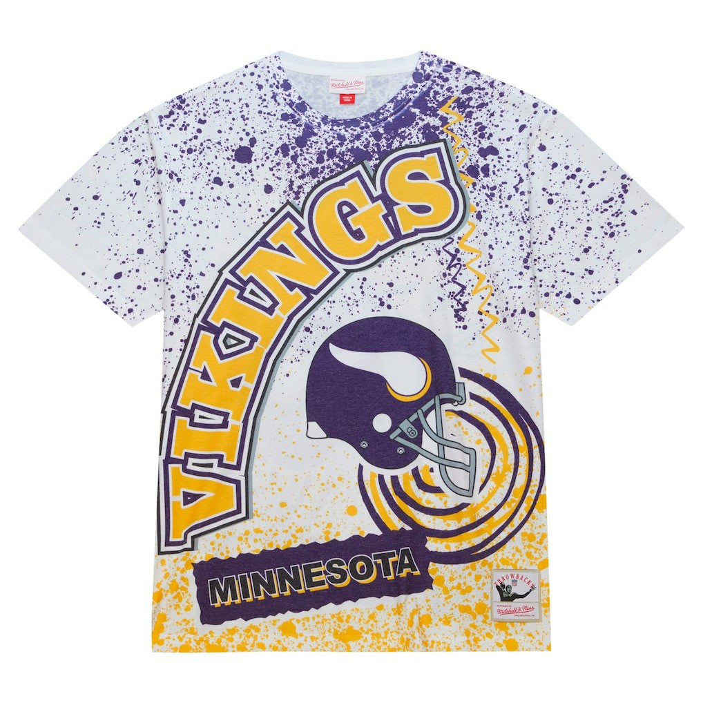 Mitchell & Ness Minnesota Vikings Team Burst Sublimated T-Shirt White