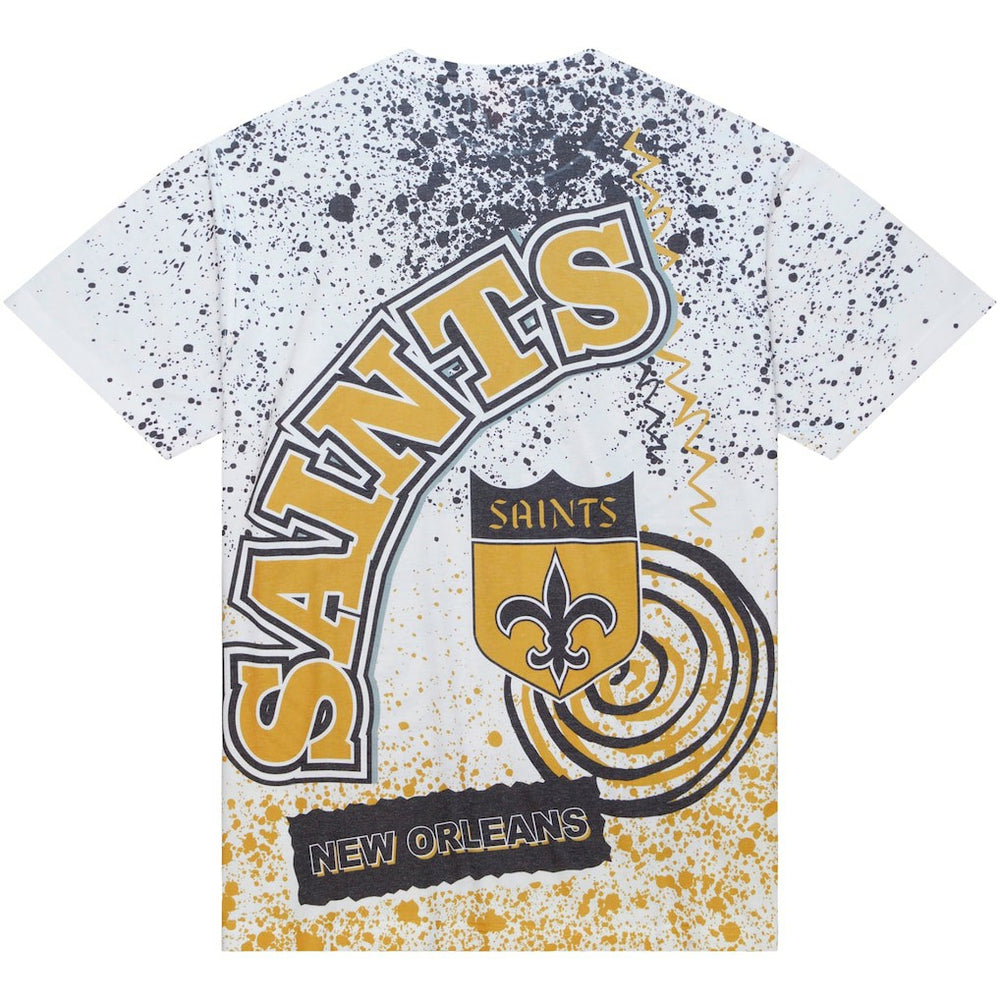 Mitchell & Ness New Orleans Saints Team Burst Sublimated T-Shirt White