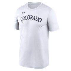 Colorado Rockies Nike New Legend Wordmark Dri-FIT T-Shirt - White - Nike Lifestyle