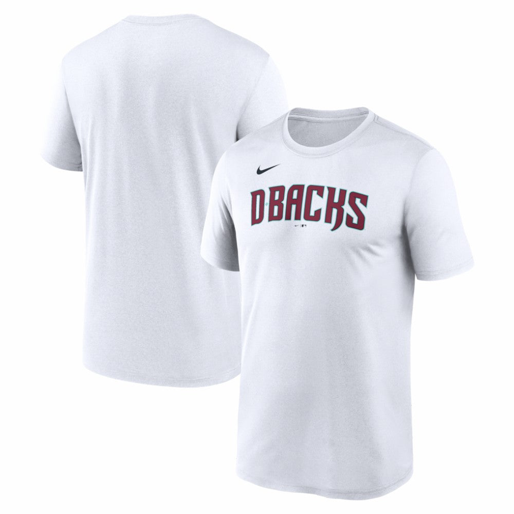 Arizona Diamondbacks Nike New Legend Wordmark Dri-FIT T-Shirt - White - Nike Online