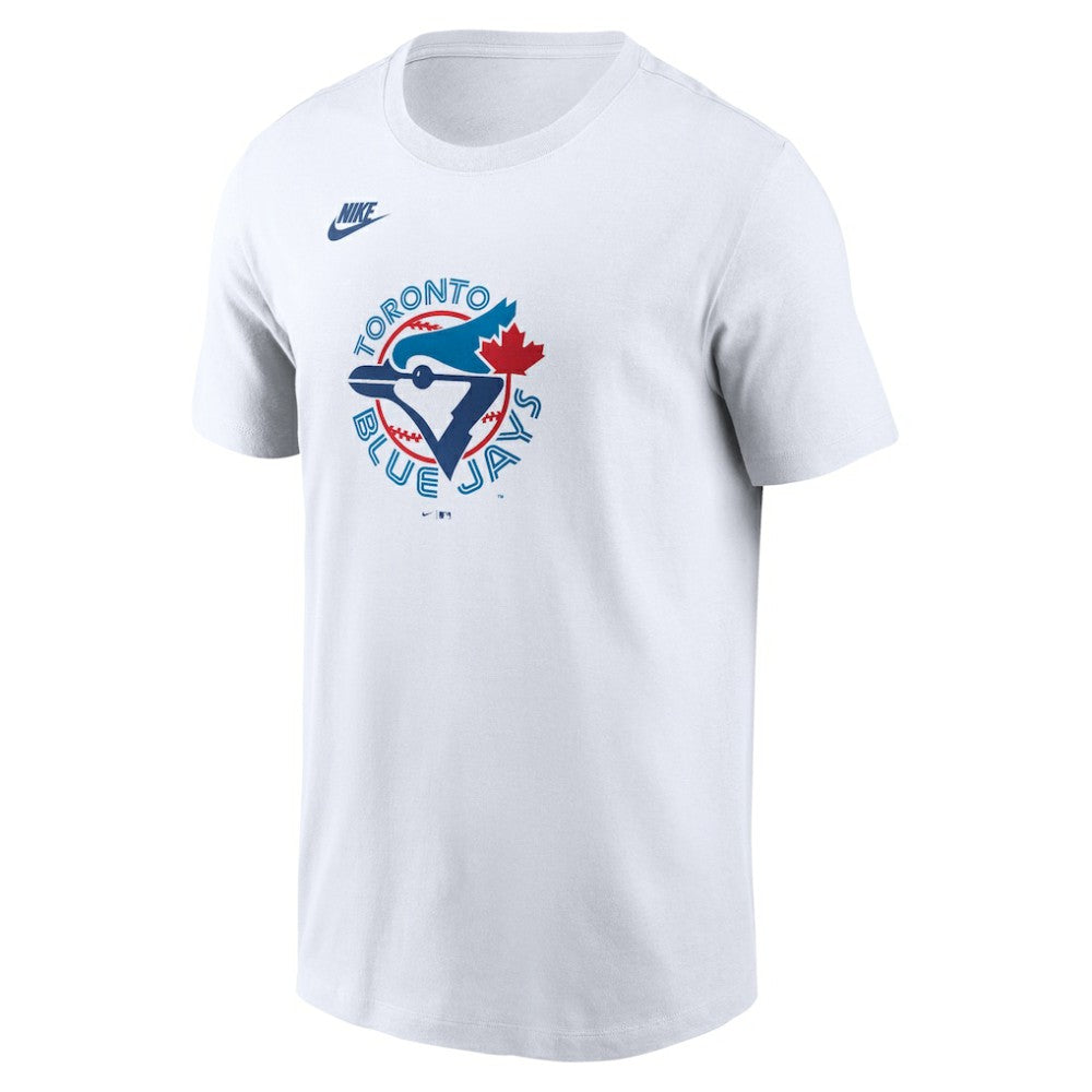Toronto Blue Jays Nike Cooperstown Collection Logo T-Shirt - White - Nike Sale