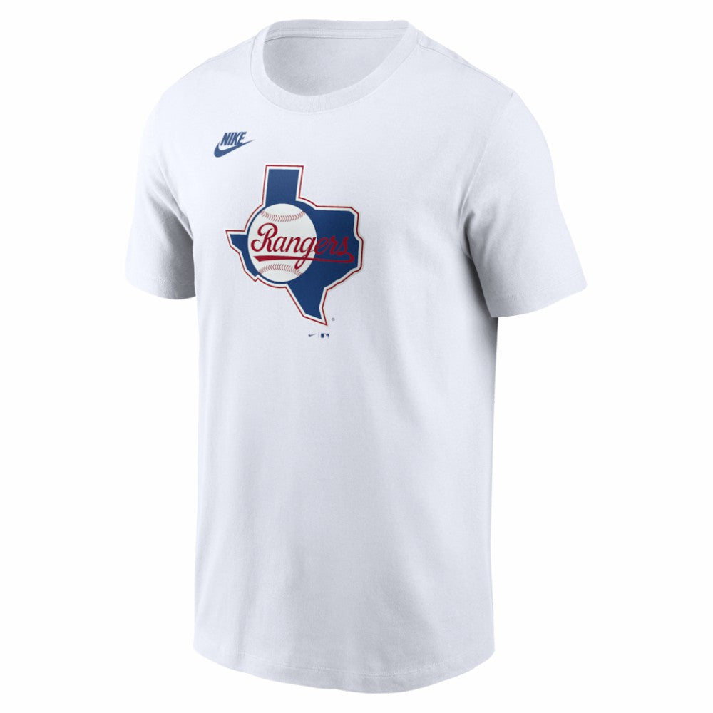 Texas Rangers Nike Cooperstown Collection Logo T-Shirt - White - Nike Lifestyle