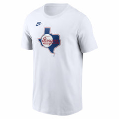 Texas Rangers Nike Cooperstown Collection Logo T-Shirt - White - Nike Lifestyle