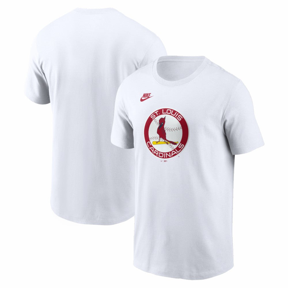 St. Louis Cardinals Nike Cooperstown Collection Logo T-Shirt - White - Nike Online