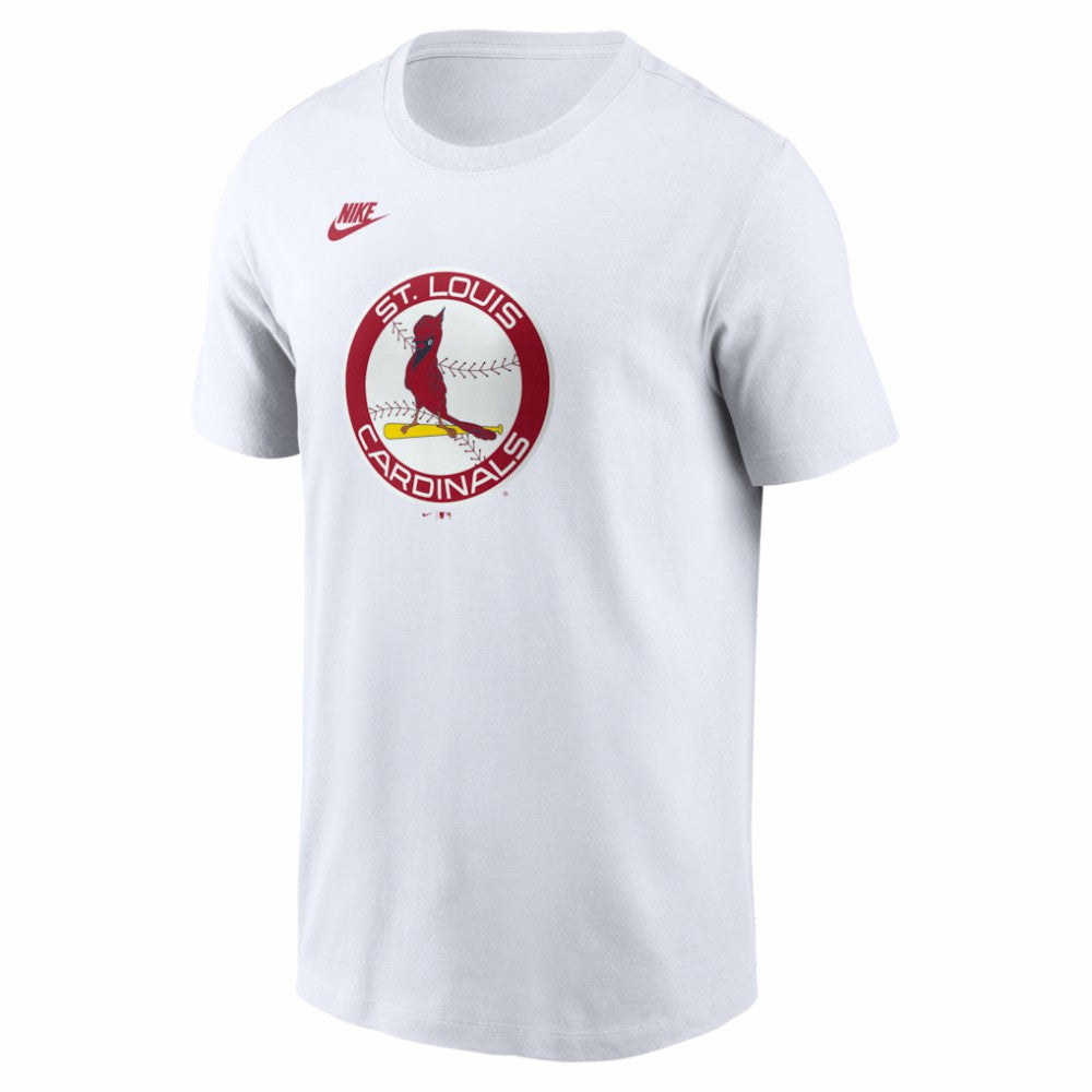 St. Louis Cardinals Nike Cooperstown Collection Logo T-Shirt - White - Nike Online