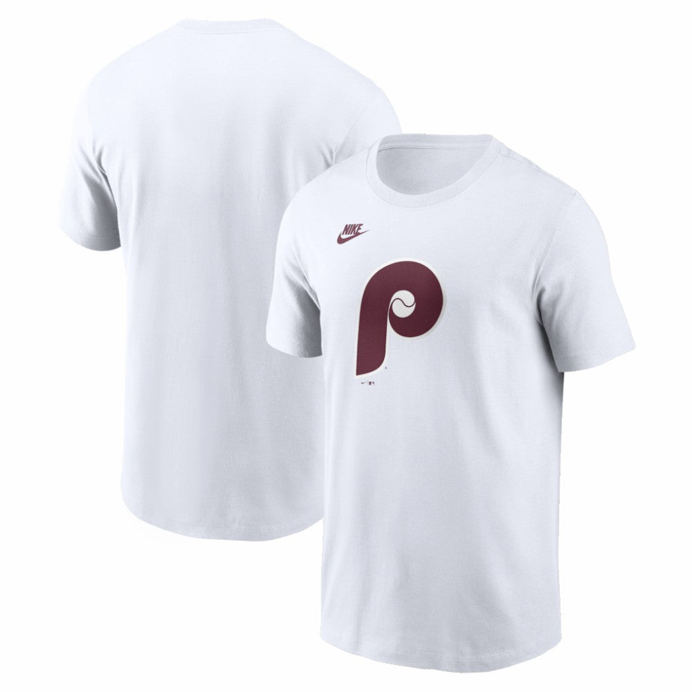 Philadelphia Phillies Nike Cooperstown Collection Logo T-Shirt - White - Nike Discount