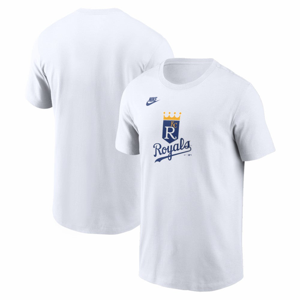 Kansas City Royals Nike Cooperstown Collection Logo T-Shirt - White - Nike Discount