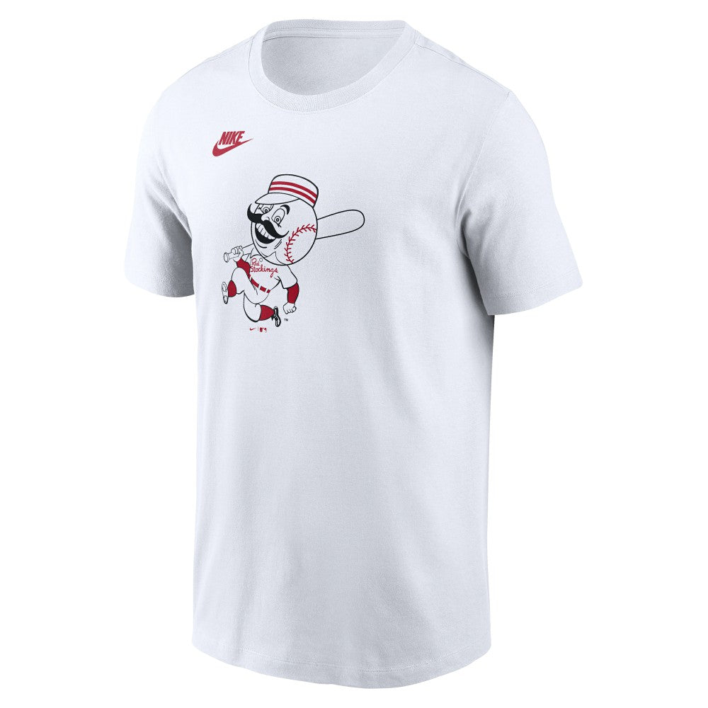 Cincinnati Reds Nike Cooperstown Collection Logo T-Shirt - White - Nike Sale