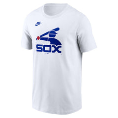 Chicago White Sox Nike Cooperstown Collection Logo T-Shirt - White - Nike Discount