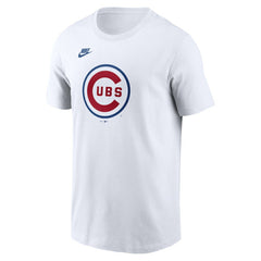 Chicago Cubs Nike Cooperstown Collection Logo T-Shirt - White - Nike on Sale