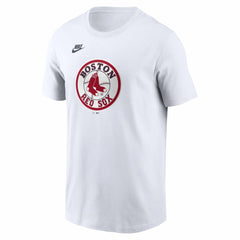 Boston Red Sox Nike Cooperstown Collection Logo T-Shirt - White - Nike Discount