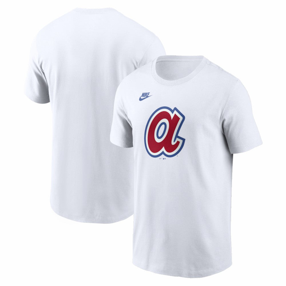 Atlanta Braves Nike Cooperstown Collection Logo T-Shirt - White - Nike Sale