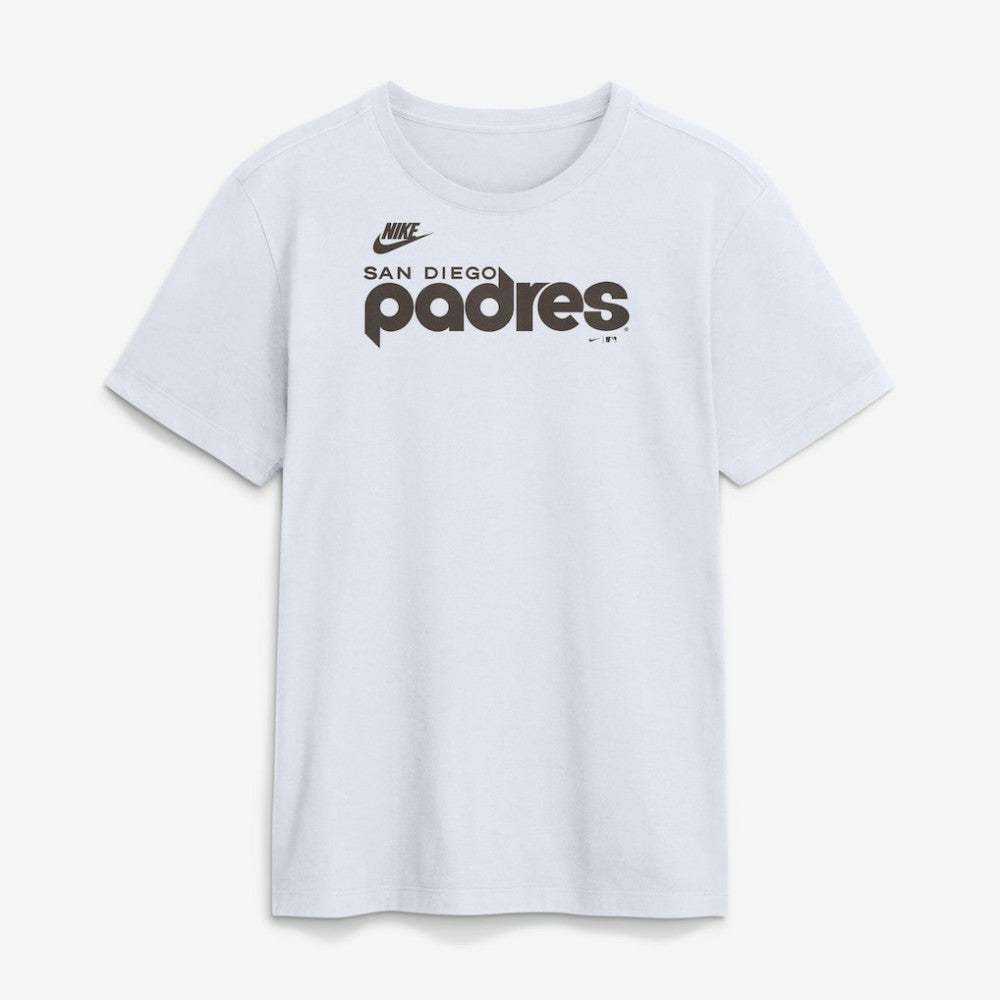 San Diego Padres Nike Cooperstown Collection Wordmark T-Shirt - White - Nike Discount