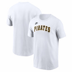 Pittsburgh Pirates Nike Cooperstown Collection Wordmark T-Shirt - White - Nike Discount