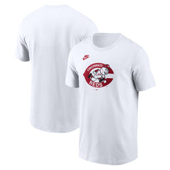 Cincinnati Reds Nike Cooperstown Collection Wordmark T-Shirt - White - Nike on Sale