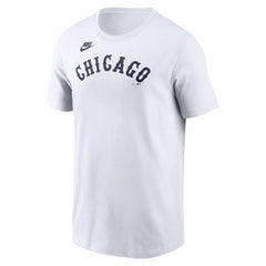 Chicago White Sox Nike Cooperstown Collection Wordmark T-Shirt - White - Nike Lifestyle
