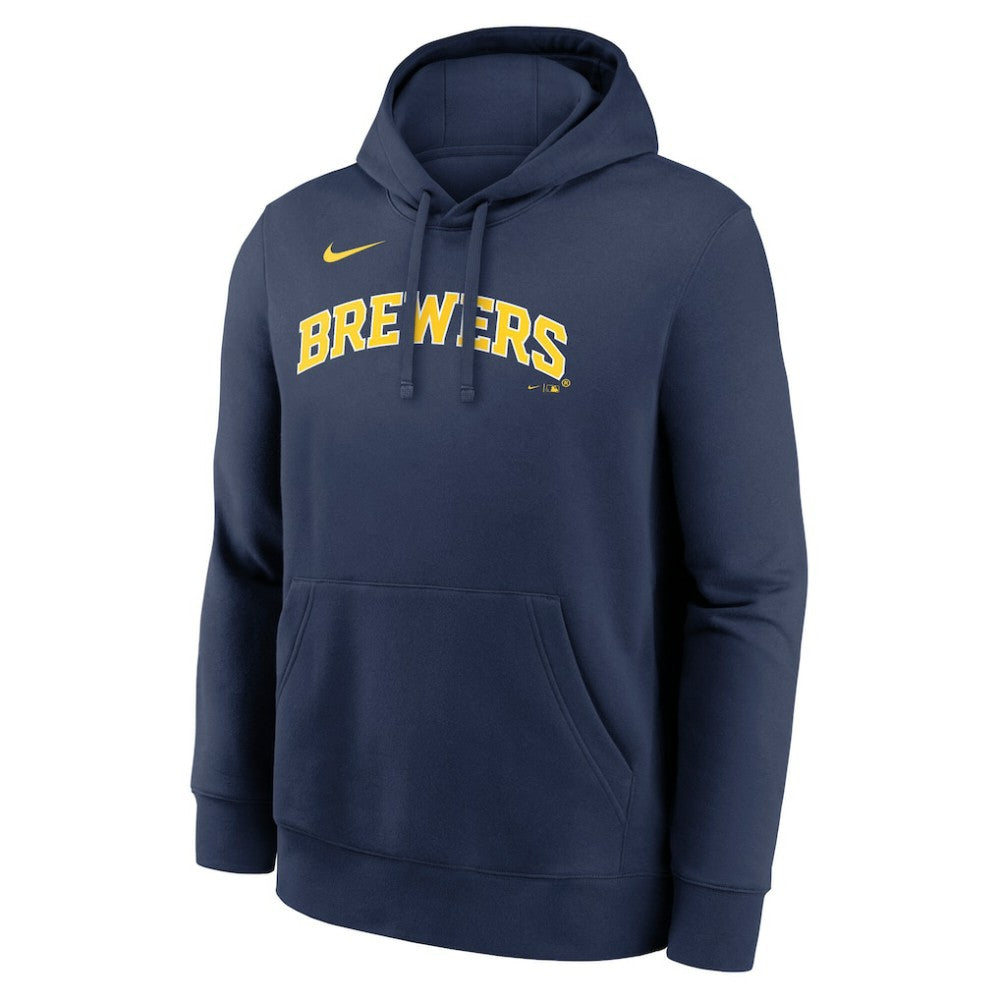 Milwaukee Brewers Nike Dri-Fit Club Hoodie - Navy - Nike Lifestyle