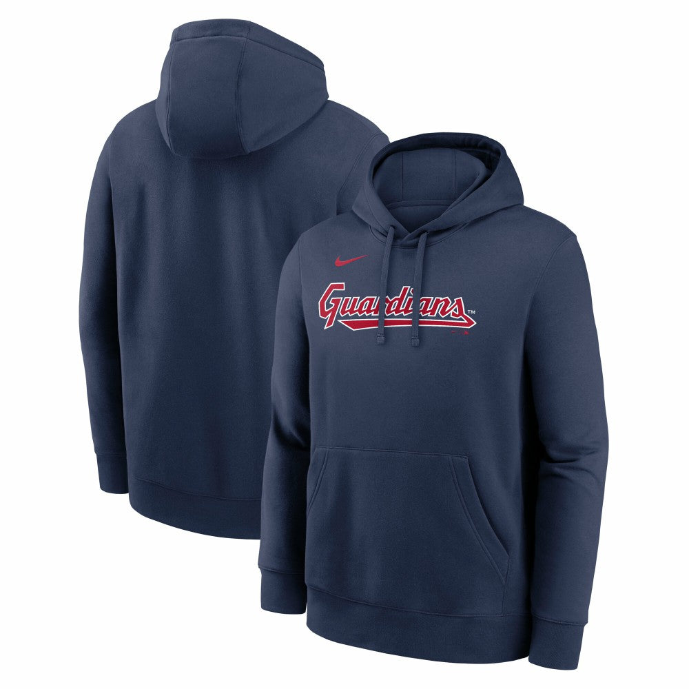 Cleveland Guardians Nike Dri-Fit Club Hoodie - Navy - Nike Lifestyle