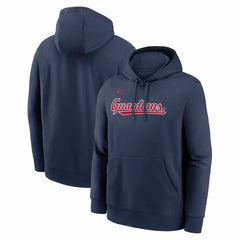 Cleveland Guardians Nike Dri-Fit Club Hoodie - Navy - Nike Lifestyle