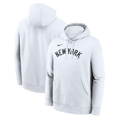 New York Yankees Nike Dri-Fit Club Hoodie - White - Nike Sale