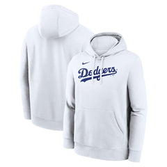 Los Angeles Dodgers Nike Dri-Fit Club Hoodie - White - Nike Lifestyle