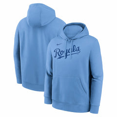 Kansas City Royals Nike Dri-Fit Club Hoodie - Light Blue - Nike Discount