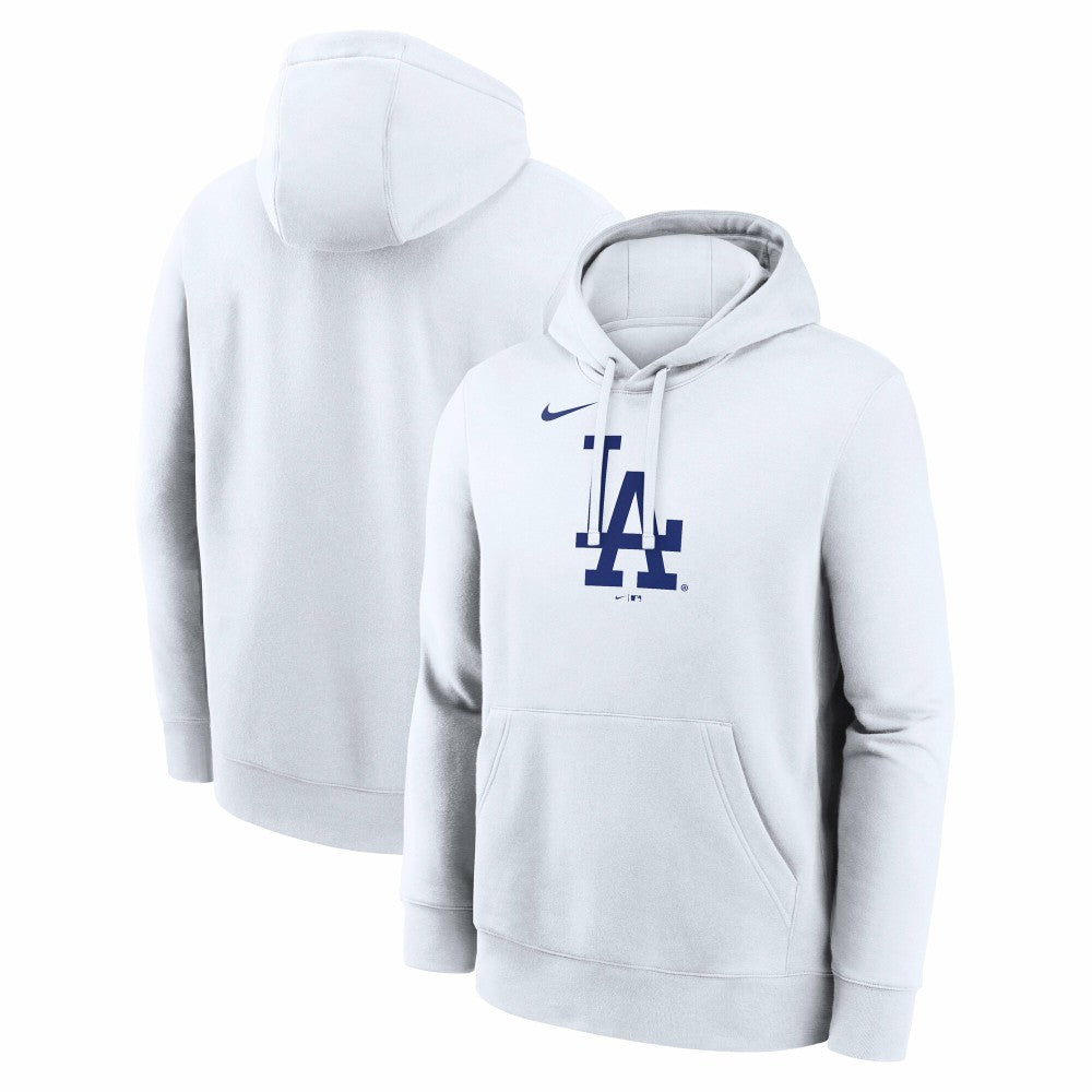 Los Angeles Dodgers Nike Logo Club Hoodie - White - Nike Online