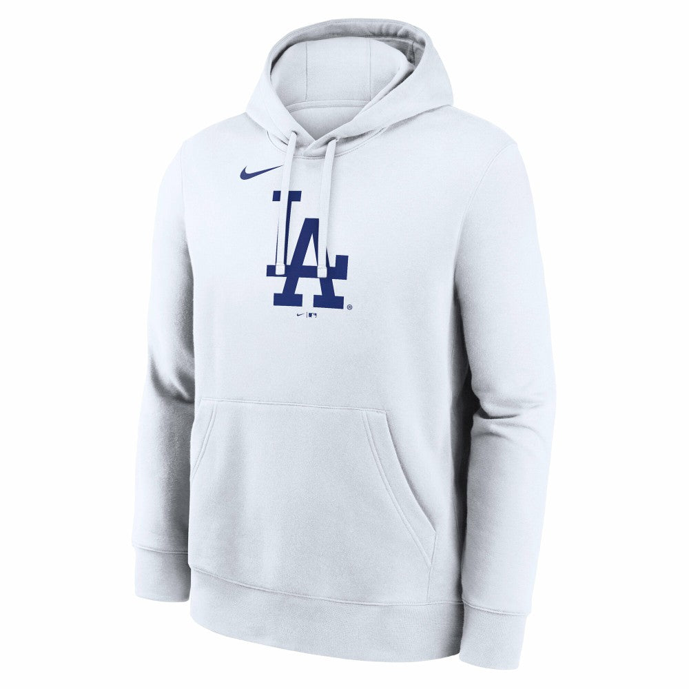 Los Angeles Dodgers Nike Logo Club Hoodie - White - Nike Online