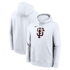San Francisco Giants Nike Logo Club Hoodie - White - Nike Lifestyle