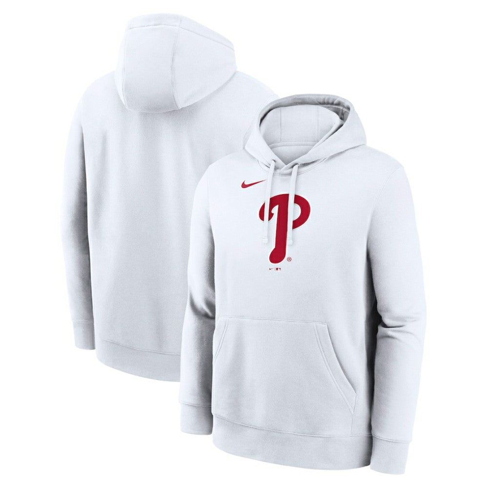Philadelphia Phillies Nike Logo Club Hoodie - White - Nike Lifestyle