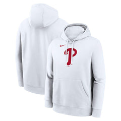 Philadelphia Phillies Nike Logo Club Hoodie - White - Nike Lifestyle
