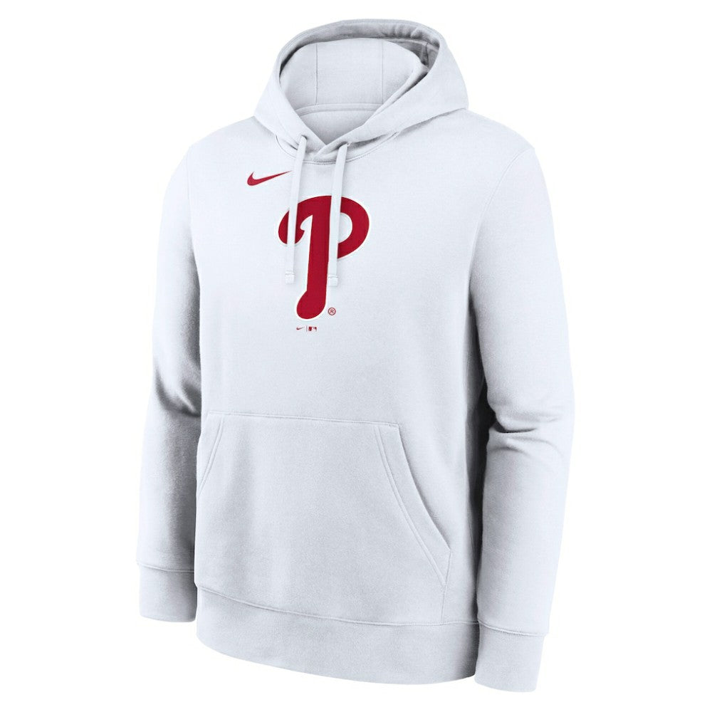 Philadelphia Phillies Nike Logo Club Hoodie - White - Nike Lifestyle