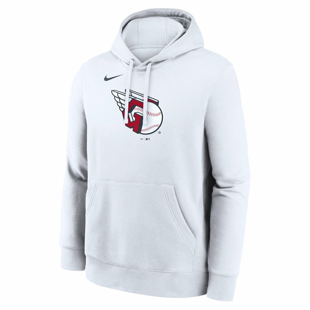 Cleveland Guardians Nike Logo Club Hoodie - White - Nike Online