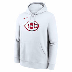 Cincinnati Reds Nike Logo Club Hoodie - White - Nike on Sale